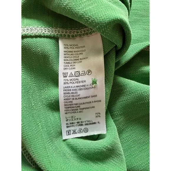 Tommy Bahama Green Short Sleeved Golf Polo Collared Shirt Sz L Modal Casual - Picture 5 of 6
